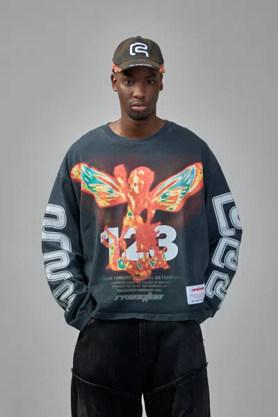 Rivington Roi Rebis In Times Like These Cva Long Sleeve Tee In Blue