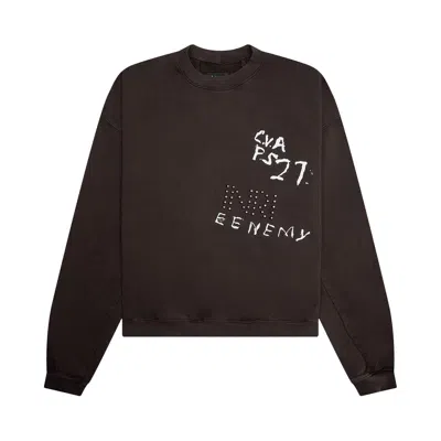 Pre-owned Rivington Roi Rebis Inri Cva Crewneck 'monk Brown' | Men's Size L