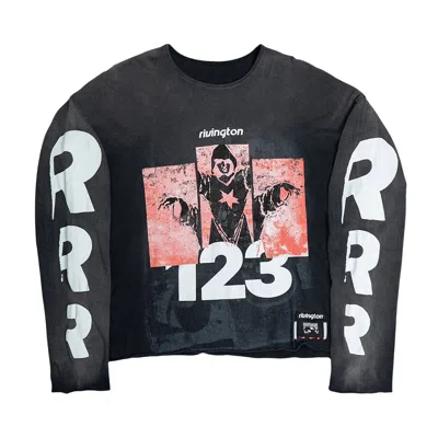 Pre-owned Rivington Roi Rebis Left Out Enemy Long-sleeve Tee 'vintage Black' | Men's Size S