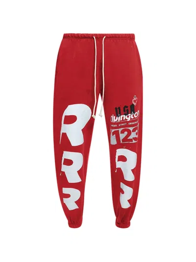 Rivington Roi Rebis Membership Uso Enemy Graphic-print Trousers In Red