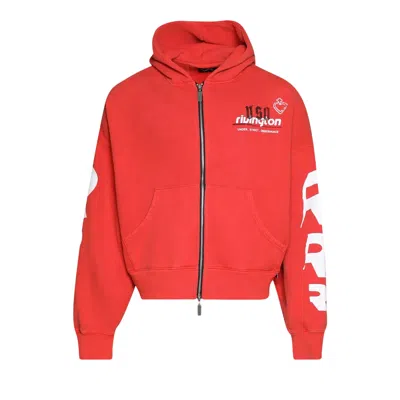 Pre-owned Rivington Roi Rebis Membership Uso Zip Hoodie 'red' | Men's Size Xxl