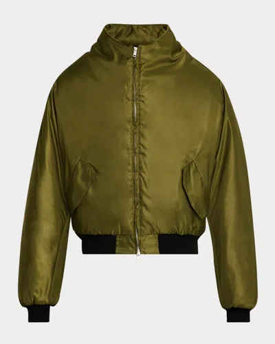 Rivington Roi Rebis Men's Abraxas Oversized Bomber Jacket In Army
