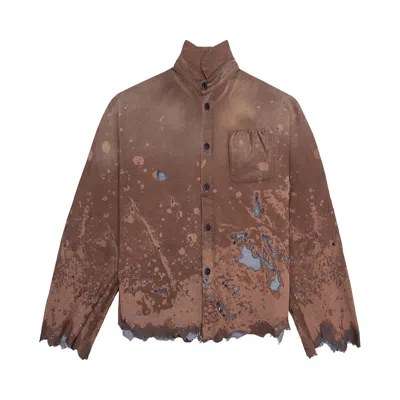 Pre-owned Rivington Roi Rebis Meta Braxas Shirt 'rust' | Red | Men's Size Xl