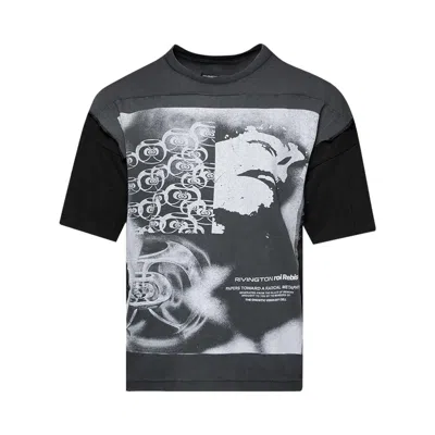 Pre-owned Rivington Roi Rebis Meta Quad Tee 'faded Black' | Men's Size S