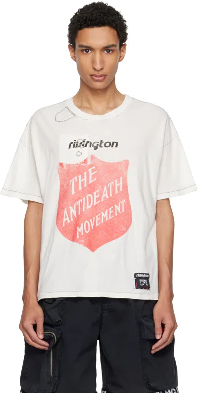 Rivington Roi Rebis Off-white 'anti Death' Tyler T-shirt