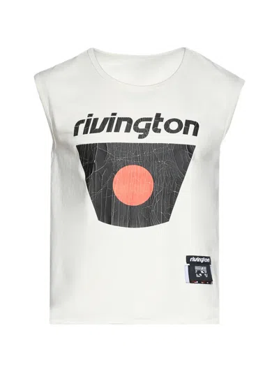 Rivington Roi Rebis Philemon Graphic-print Tank Top In White