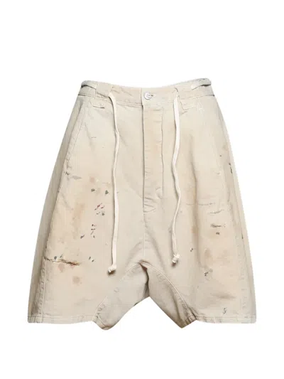 Rivington Roi Rebis Pontius Corduroy Shorts In Neutral