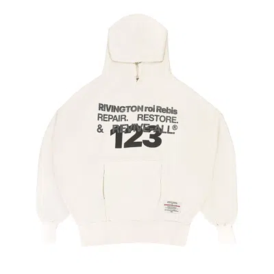Pre-owned Rivington Roi Rebis Repair Restore Revive Hoodie 'white' | Cream | Men's Size 3