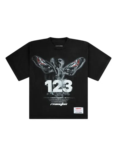 Rivington Roi Rebis Wings-print T-shirt In Black