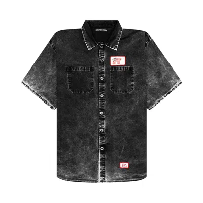 Pre-owned Rivington Roi Rebis Working Man Shirt 'washed Black' | Men's Size L