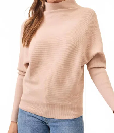 Rivir Lina Mock Neck Pullover In Beige In Neutral