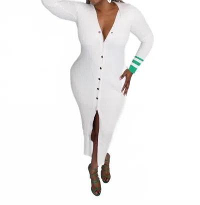 Rivir Polo Maxi Dress In White
