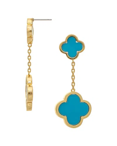 Rivka Friedman 18k Drop Earrings In Blue