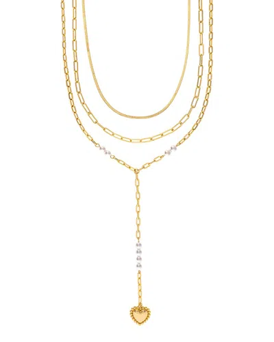 RIVKA FRIEDMAN RIVKA FRIEDMAN 18K PLATED 2MM PEARL NECKLACE