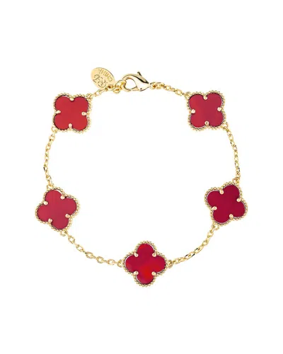 Rivka Friedman 18k Plated Carnelian Bracelet