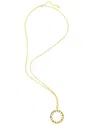 Rivka Friedman 18k Plated Crystal Pendant Necklace