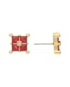Rivka Friedman 18k Plated Crystal Studs