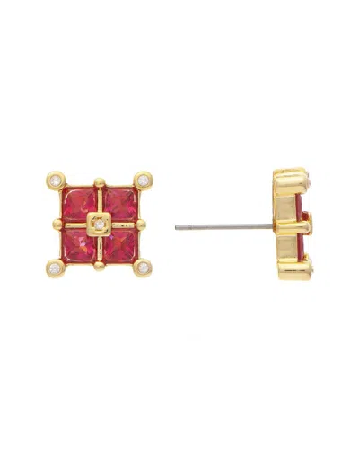 Rivka Friedman 18k Plated Crystal Studs