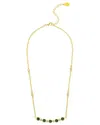 Rivka Friedman 18k Plated Cz & Crystal Necklace