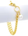 Rivka Friedman 18k Plated Cz Bracelet