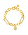 Rivka Friedman 18k Plated  Cz Bracelet