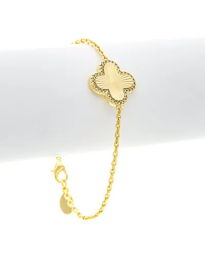 Rivka Friedman 18k Plated Cz Bracelet In Gold