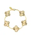 Rivka Friedman 18k Plated Cz Bracelet In Gold
