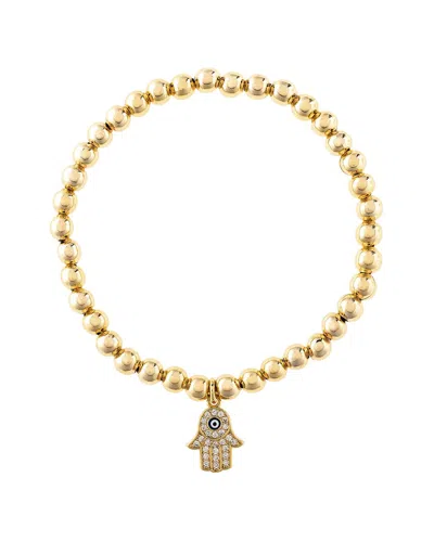 Rivka Friedman 18k Plated Cz Bracelet In Gold