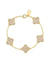 Rivka Friedman 18k Plated Cz Bracelet