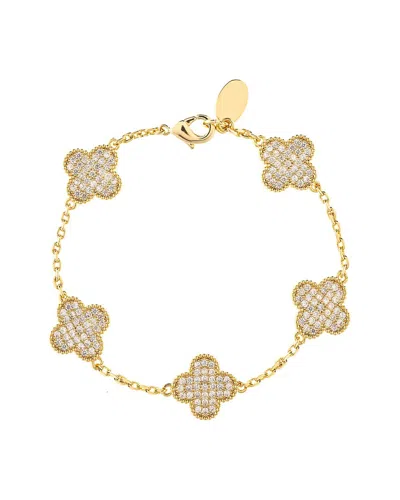 Rivka Friedman 18k Plated Cz Bracelet In Gold