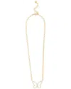 Rivka Friedman 18k Plated Cz Butterfly Pendant Necklace
