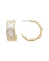 Rivka Friedman 18k Plated  Cz Earrings