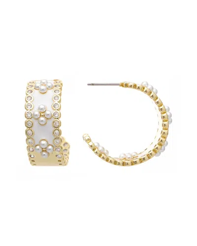 RIVKA FRIEDMAN RIVKA FRIEDMAN 18K PLATED  CZ EARRINGS