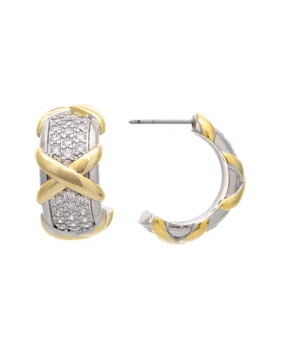 RIVKA FRIEDMAN RIVKA FRIEDMAN 18K PLATED  CZ EARRINGS