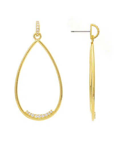 Rivka Friedman 18k Plated Cz Earrings