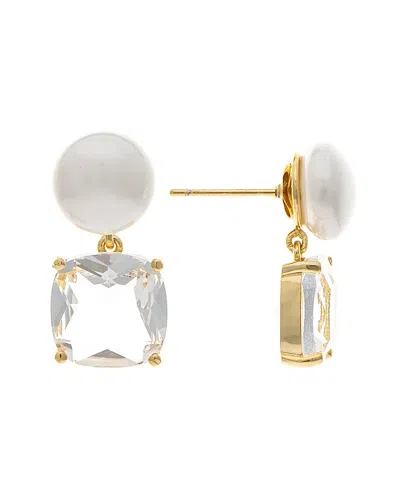 Rivka Friedman 18k Plated Cz Earrings In Gold
