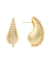 Rivka Friedman 18k Plated Cz Earrings