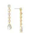 Rivka Friedman 18k Gold Clad Crystal Earrings