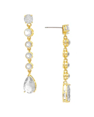 Rivka Friedman 18k Gold Clad Crystal Earrings