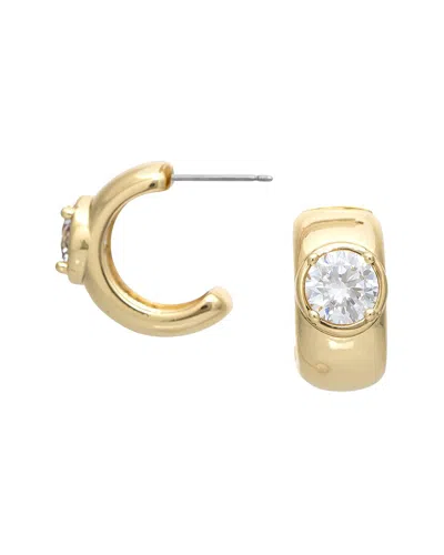 Rivka Friedman 18k Plated Cz Earrings In Gold