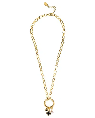 Rivka Friedman 18k Plated Cz Necklace In Gold