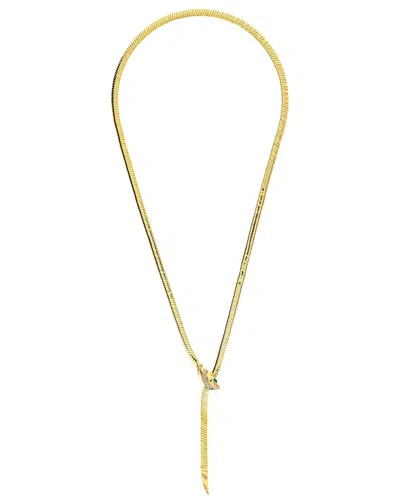 Rivka Friedman 18k Plated Cz Necklace