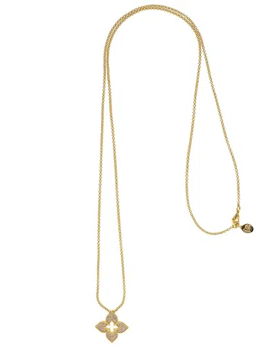 Rivka Friedman 18k Plated Cz Necklace In Gold