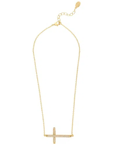 Rivka Friedman 18k Plated Cz Necklace In Gold