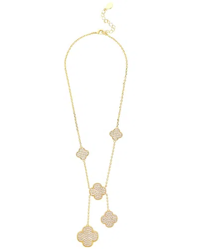 Rivka Friedman 18k Plated Cz Necklace In 18k Gold Clad