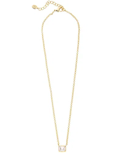 Rivka Friedman 18k Plated Cz Pendant Necklace In Gold