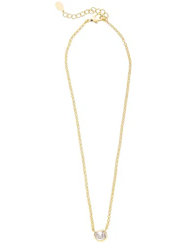Rivka Friedman 18k Plated Cz Pendant Necklace In Gold