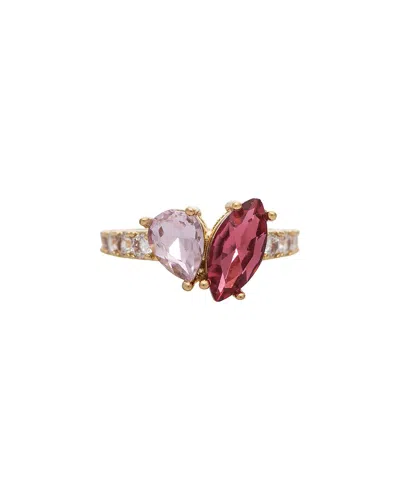 Rivka Friedman 18k Plated Cz Ring In Multi