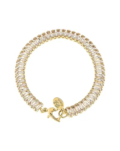 Rivka Friedman 18k Plated Cz Stackable Bracelet In Gold