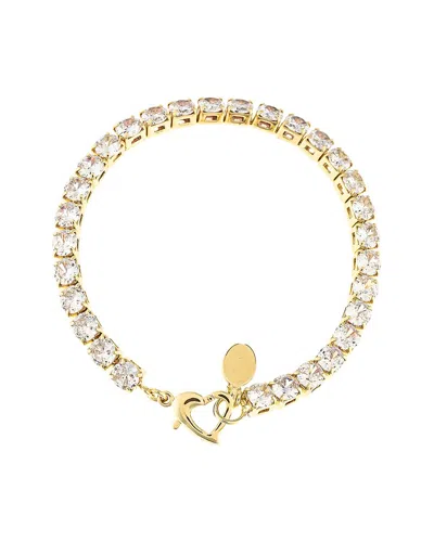 Rivka Friedman 18k Plated Cz Stackable Bracelet In Gold